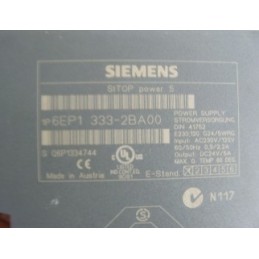 SIEMENS 6EP1-333-2BA00 POWER SUPPLY 5AMP 120-230