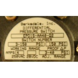 ORIVAL DIFFERENTIAL PRESSURE SWITCH EPD1S-AA40-02