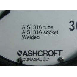 ASHCROFT AISI 316 TUBE/SOCKET DURAGAUGUE PLUS 0-300PSI