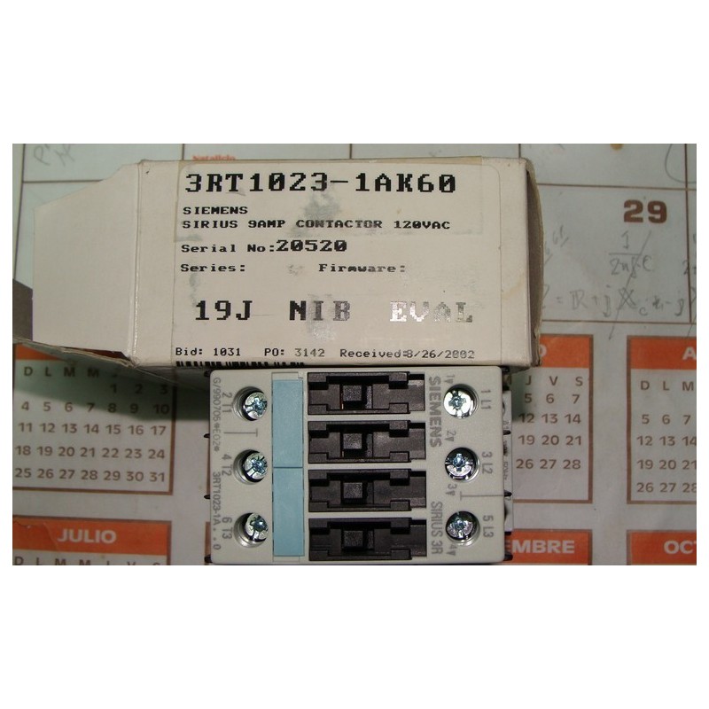 SIEMENS 9AMP 3RT1023-1AK60 SIEMENS 9AMP 3RT1023-1AK60