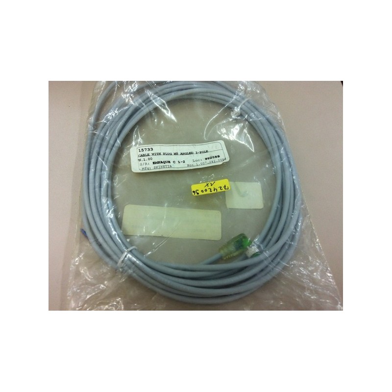 SKINETTA CABLE WITH PLUG M8 ANGLED 3-POLE
