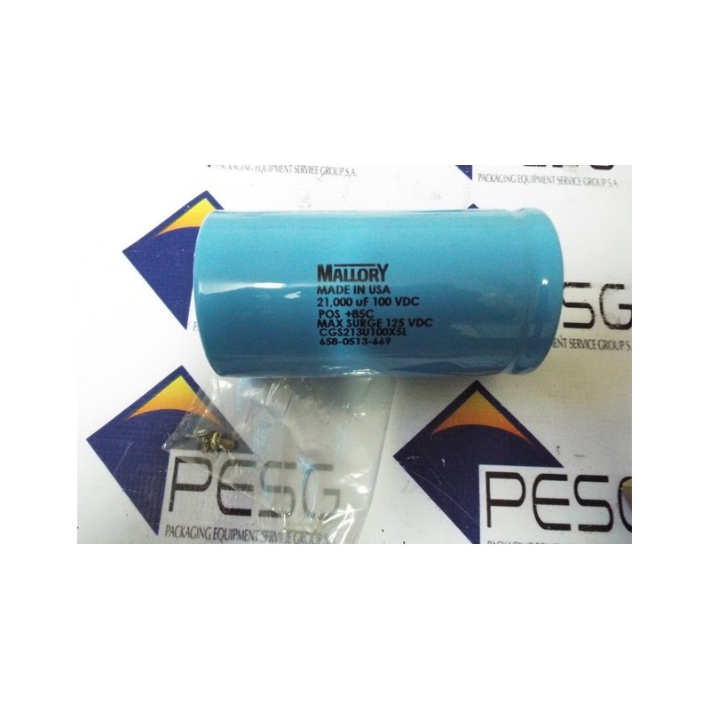 MALLORY CAPACITOR 21000 uF 100VDC/ CGS213U100X5L