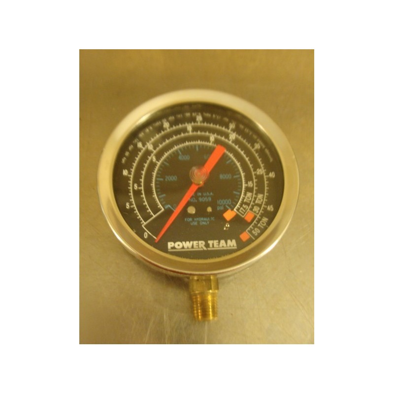 POWER TEAM 9059 GAUGE 0-10000PSI