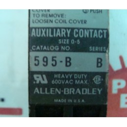 Allen-Bradley 595-B/B Auxiliary Contact Block – 1 NC Side-Mounted for NEMA Size 0-5