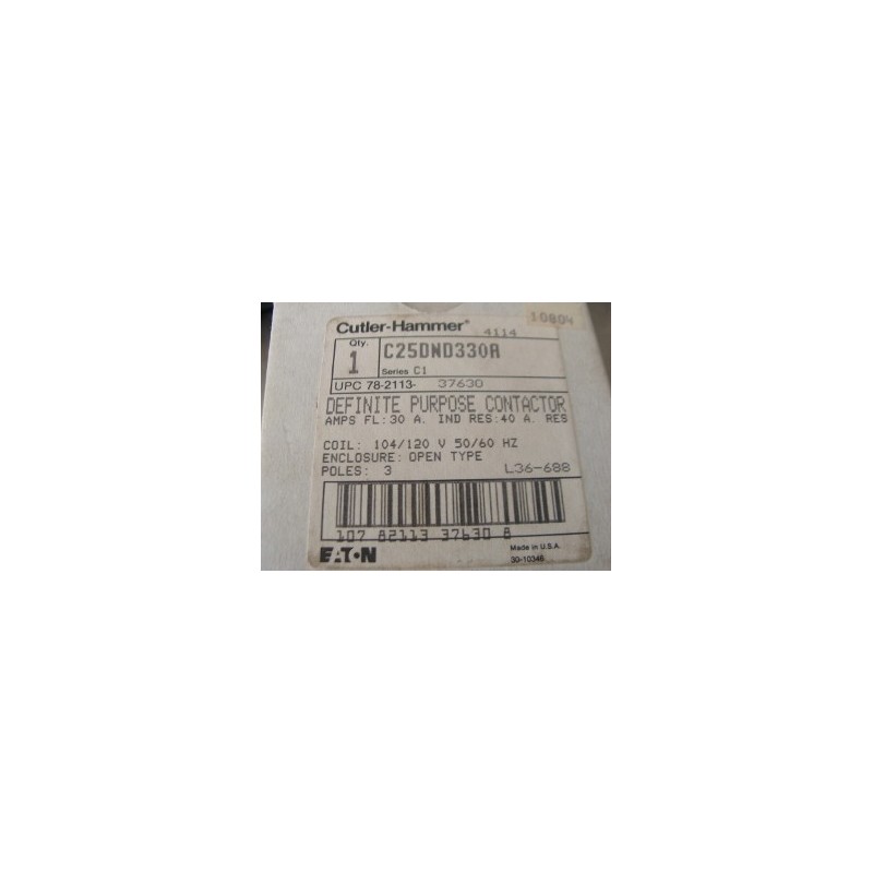 CUTLER HAMMER C25DND330A CUTLER HAMMER C25DND330A