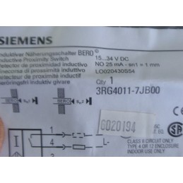 Siemens Sensor 3RG4011-7JB00 - Reliable Detection for Efficiency