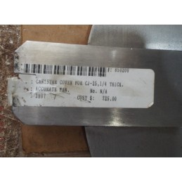 CANISTER COVER CJ-25, 1 / 4 THICK