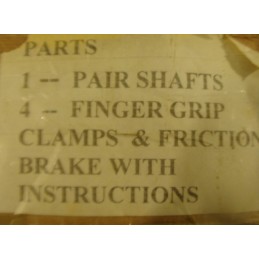 CLAMPS & FRICTION FINGER GRIP & PAIR SHAFT 