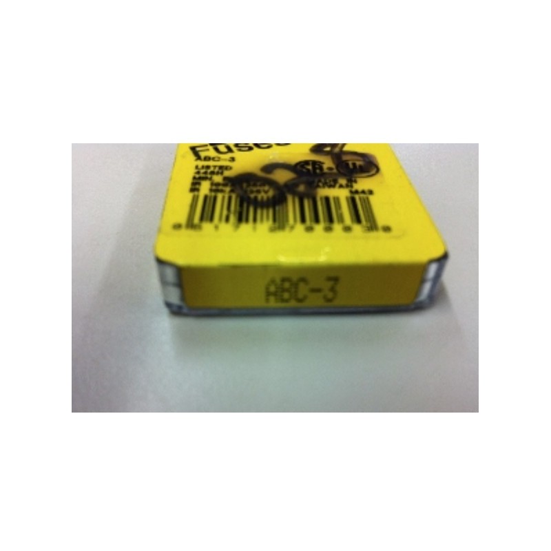COOPER BUSSMANN BUSS FUSES ABC-3 COOPER BUSSMANN BUSS FUSES ABC-3