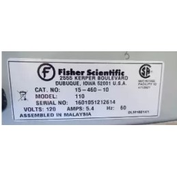 FISHER SCIENTIFIC ISOTEMP 15-460-10
