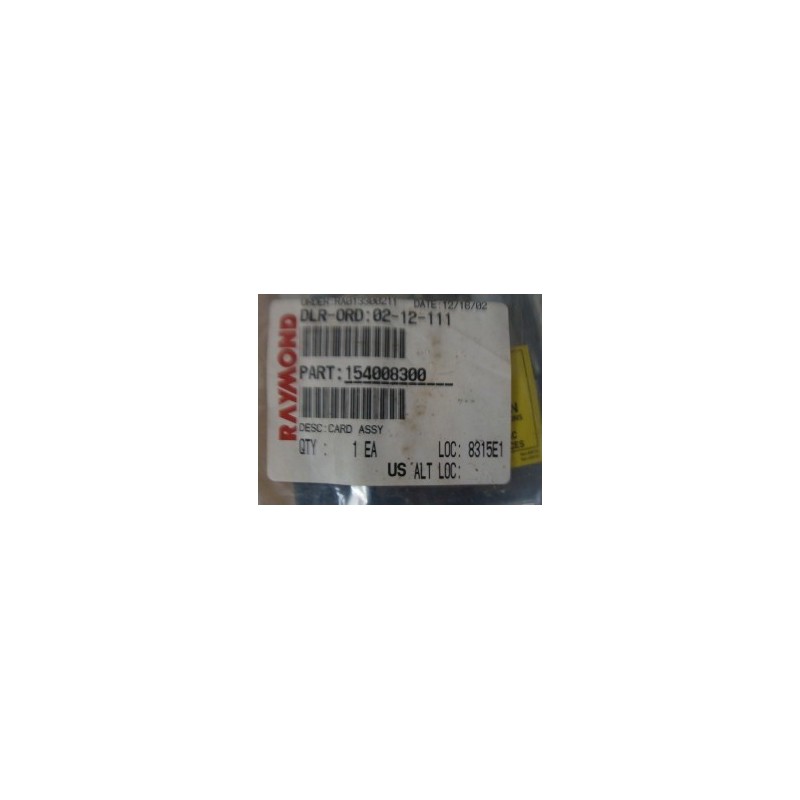 RAYMOND 15400 8300 CARD ASSY