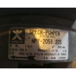 SPECK-PUMPEN  NPY-2051-225