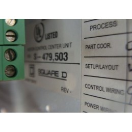 SQUARE D CONTROL CENTER UNIT S-479,503