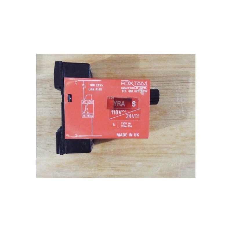 FOXTAM  CONTROLS TYPE YRA S RELAY 