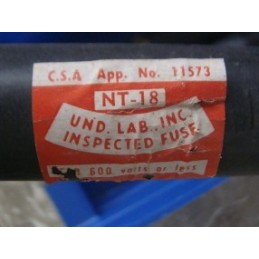UND. LAB. INC. NT-18 FUSE 600VOLTS