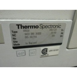 Thermo Spectronic UV530 UV-Visible Spectrophotometer – Accurate and Reliable Measurements