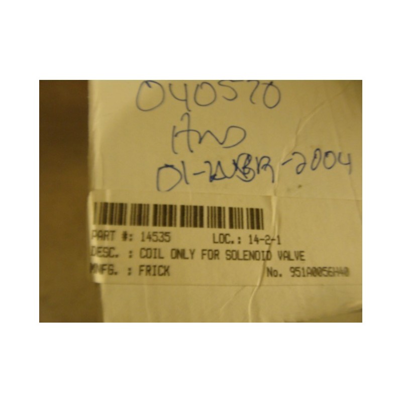 FRICK COIL ONLY FOR SOLENOID VALVE