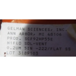 GELMAN SCIENCES SCF92HP55E 0.2UM