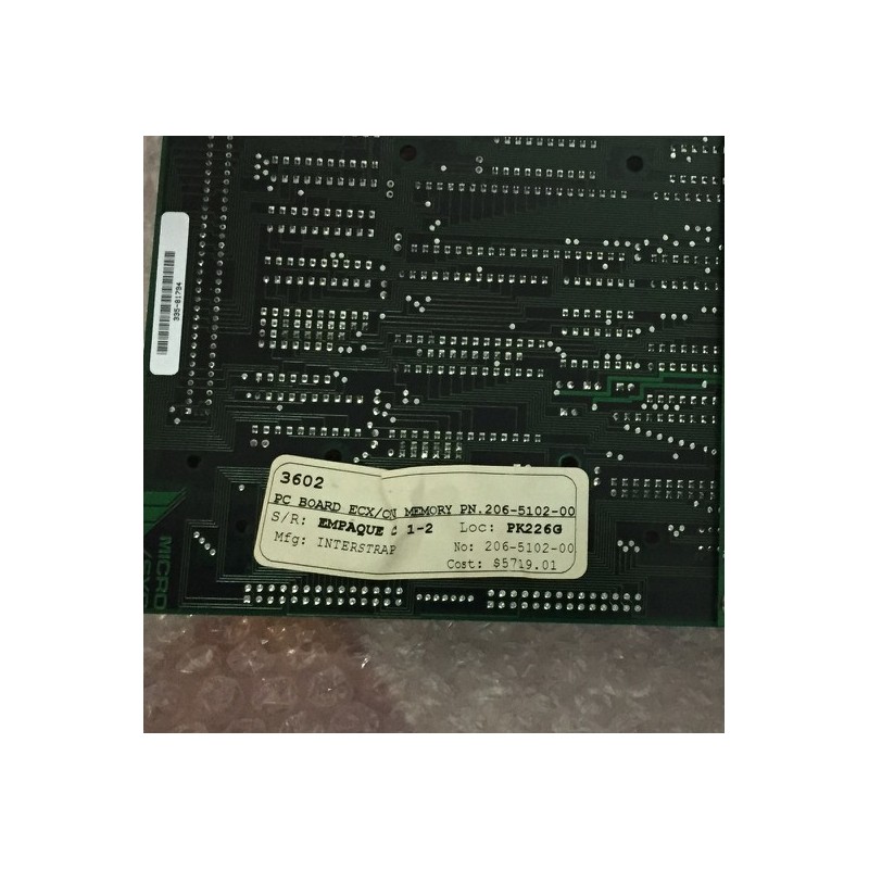 PC BOARD ECX/N MEMORY 206-5102-00 PC BOARD ECX/N MEMORY 206-5102-00