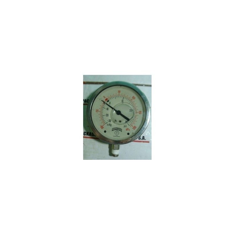 WINTERS 1953 PRESSURE GAUGE 0-30PSI/KPA 1.5 X 1/8NPT WINTERS 1953 PRESSURE GAUGE 0-30PSI/KPA 1.5 X 1/8NPT