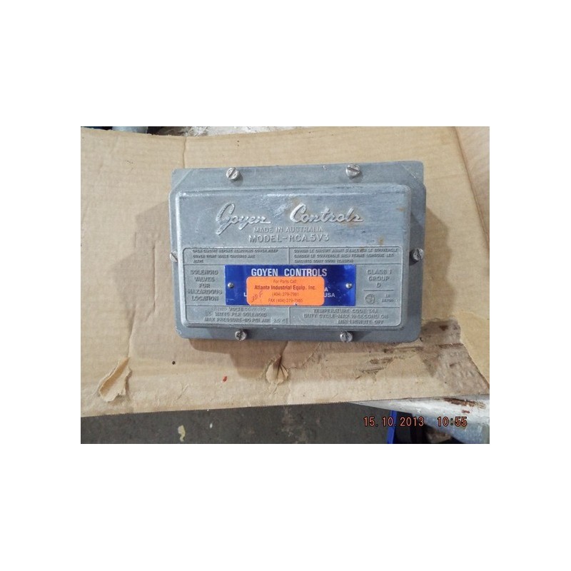 GOYER CONTROLS RCA 5V3 GOYER CONTROLS RCA 5V3