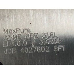MAXPURE ELBOW 316 SS 6"