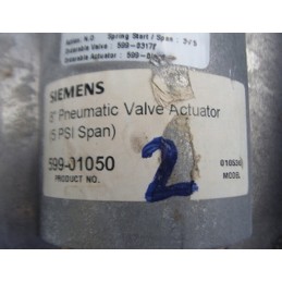 SIEMENS 8 PNEUMATIC VALVE ACTUATOR 599-01050