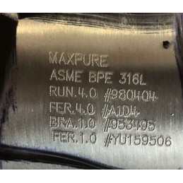 MAXPURE TEES 316 SS 4" X 2"