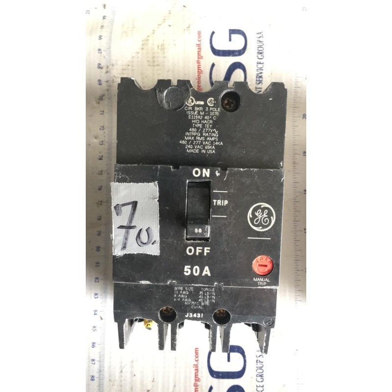 GENERAL ELECTRIC CIRCUIT BREAKER J3431 GENERAL ELECTRIC CIRCUIT BREAKER J3431