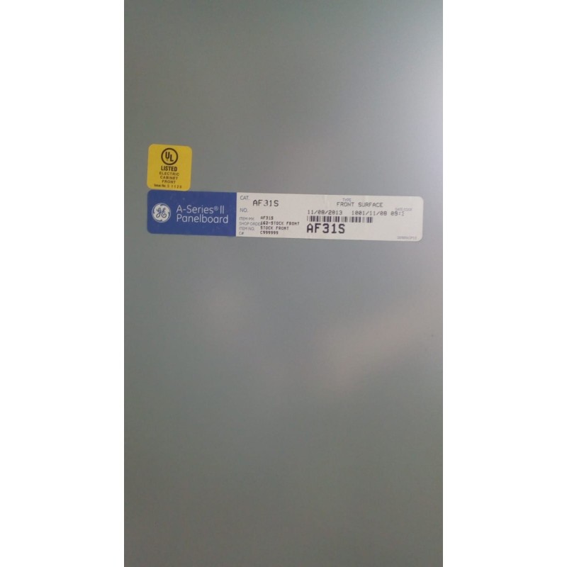 GENERAL ELECTRIC A-SERIES II PANELBOARD AF31S GENERAL ELECTRIC A-SERIES II PANELBOARD AF31S