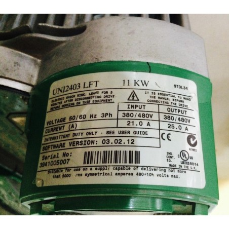 Control Techniques UNIDRIVE UNI2403 LFT 11kW – Usato Testato Funzionante – UK