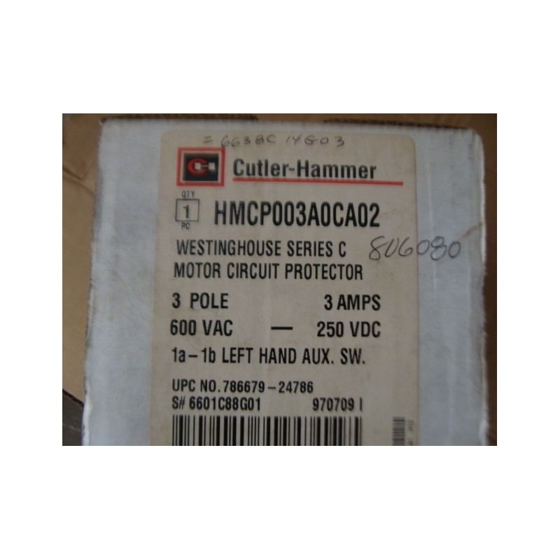 CUTLER HAMMER HMCP003A0CA02 CIRCUIT BREAKER