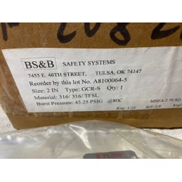 SAFETY SYSTEMS A8100064-5 GCR-S 45.25PSIG