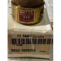 PRESSURE REGULATOR 5AJ85 0 TO 125 PSI WATTS