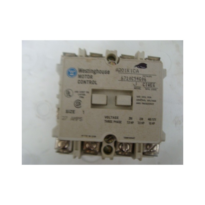 WESTINGHOUSE MOTOR CONTROL A201K1CA