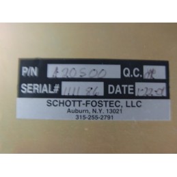 FOSTEC SCHOTT 20500