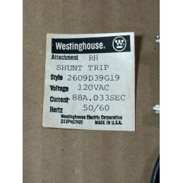 WESTINGHOUSE 2609D39G19