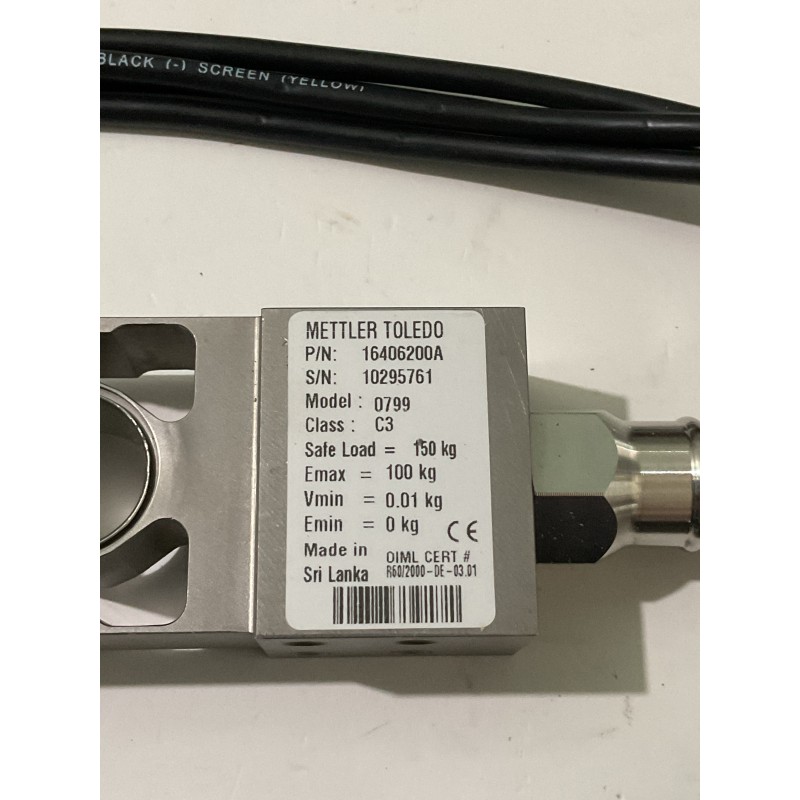 METTLER TOLEDO 0799 16406200A Compression Load Cell Specifications