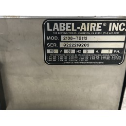 Label-Aire 2138-TB113 Printer Applicator – High-Performance Labeling Solution