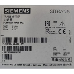 Siemens Transmitter 7MF1567: Rugged & High-Performance