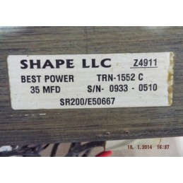 SHAPE LLC Z4911 TRN-1552C SR200/E50667 TRANSFORMER