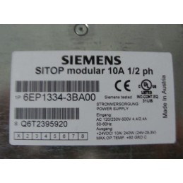 SIEMENS SITOP MODULAR 6EP1334-3BA00