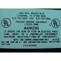 CM3 UNIVERSAL SERVICE CONTROLLER 12-2838-26
