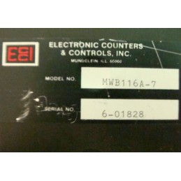 ELECTRONIC COUNTERS & CONTROLS MICROWIZ MWB116A-7