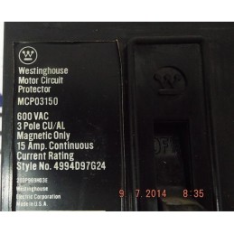WESTINGHOUSE MCP03150CR MOTOR PROTECTOR