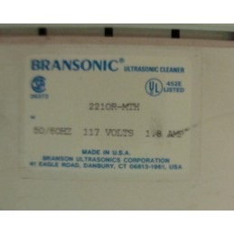 BRANSON ULTRASONIC CLEANER 2210R-MTH
