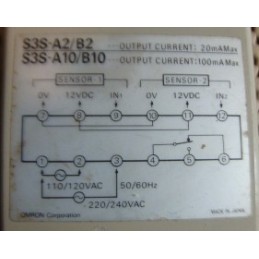 OMRON S3S-B10-002 SENSOR CONTROLLER 110