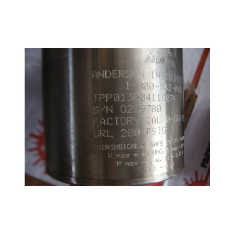 ANDERSON TPP01300411G074 HART SMART PHARMA SERIES PRESSURE ANDERSON TPP01300411G074 HART SMART PHARMA SERIES PRESSURE