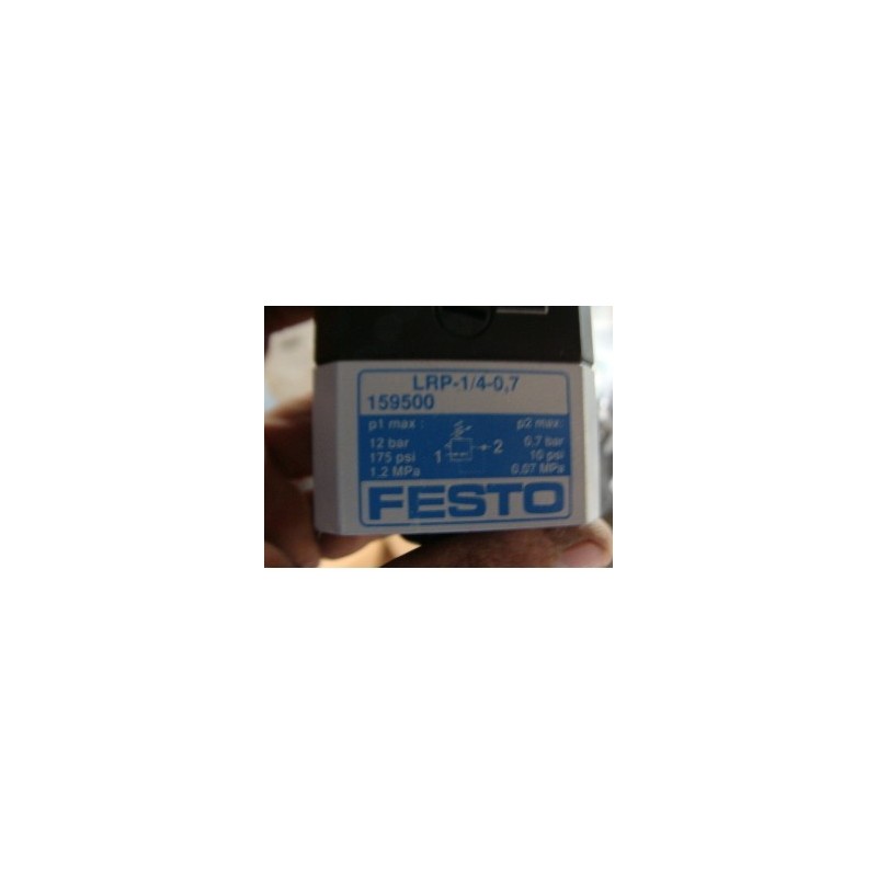 FESTO ELECTRIC LRP-1/4-0.7 PRESSURE REGULATOR W/GAUGE FESTO ELECTRIC LRP-1/4-0.7 PRESSURE REGULATOR W/GAUGE