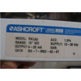 ASHCROFT RX7-MB2-42-ST PRESSURE TRANSMITTER